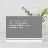 Carte de l'anniversaire de moment difficile (Debout devant)