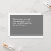 Carte de l'anniversaire de moment difficile (Devant/Arrière en situation)