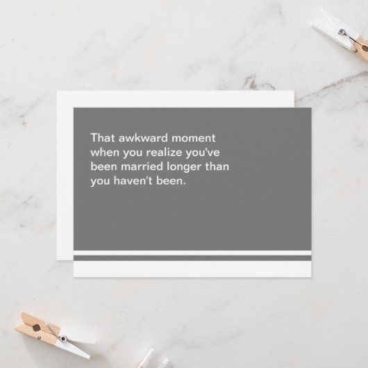 Carte de l'anniversaire de moment difficile (Devant/Arrière en situation)