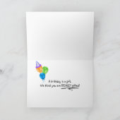 Carte De l'anniversaire d'une jungle de groupe (Intérieur)