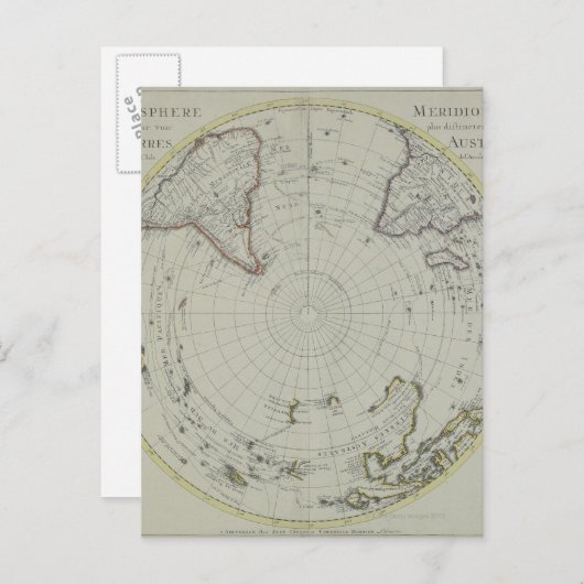 Carte de l'Antarctique 2 (Devant / Derrière)