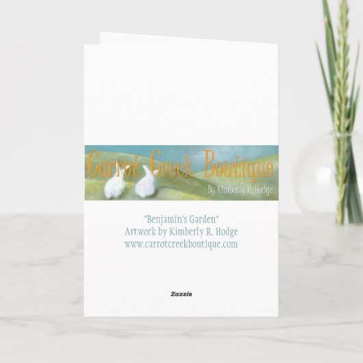 Carte de lapin (Dos)