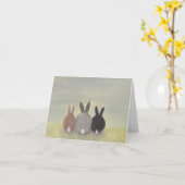 Carte de lapin (Fleur jaune)