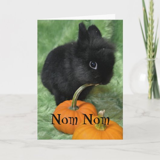 Carte de lapin de Nom Nom Halloween (Devant)