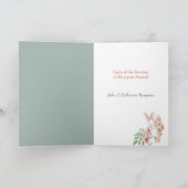 Carte de lapin de Pâques livrant des fleurs (Intérieur)