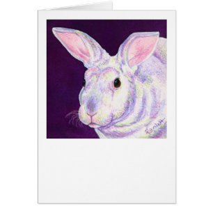 Carte de lapin - "M. Personality "