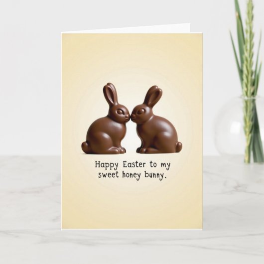 Carte de Lapins en Chocolat (Devant)