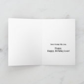 Carte de lapins rouges dansants (Intérieur)