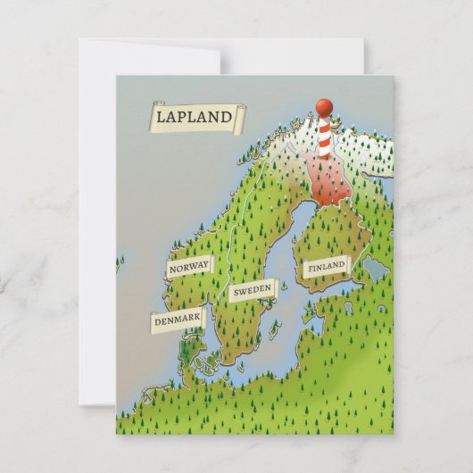 Carte de Laponie (Devant)