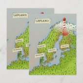 Carte de Laponie (Devant / Derrière)