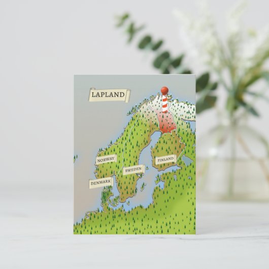 Carte de Laponie (Debout devant)