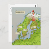 Carte de Laponie (Devant / Derrière)