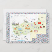 Carte de l'Aquarelle Istanbul, Turquie (Devant)