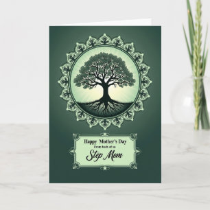 Carte de l'Arbre de la Fête des Mères Lumineuse