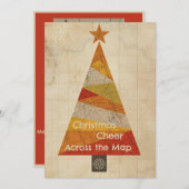 Carte de l'arbre de Noël (Devant / Derrière)