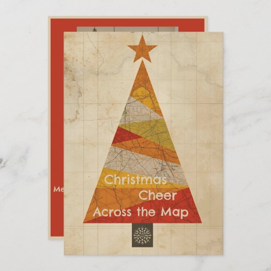 Carte de l'arbre de Noël (Devant / Derrière)