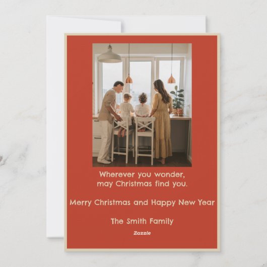 Carte de l'arbre de Noël (Dos)