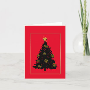 Carte de l'arbre de Noël du logo de la patrouille