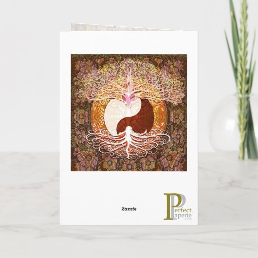 Carte de l'Arbre de Vie Yin Yang pour Arts Graphiq (Dos)