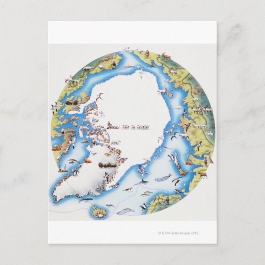 Carte de l'Arctique (Devant)