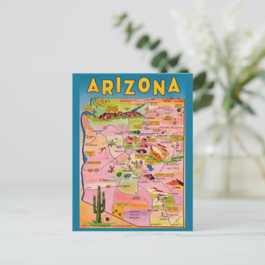 Carte de l'Arizona (Debout devant)