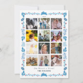 Carte de l'art populaire Blue Bunny Quel bilan ann (Devant)