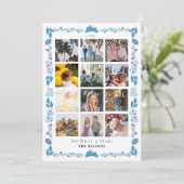 Carte de l'art populaire Blue Bunny Quel bilan ann (Debout devant)