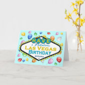Carte de Las Vegas Birthday ! (Fleur jaune)