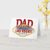 Carte de Las Vegas de fête des pères ou (Fleur jaune)