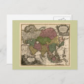 Carte de l'Asie des années 1700 (Devant / Derrière)