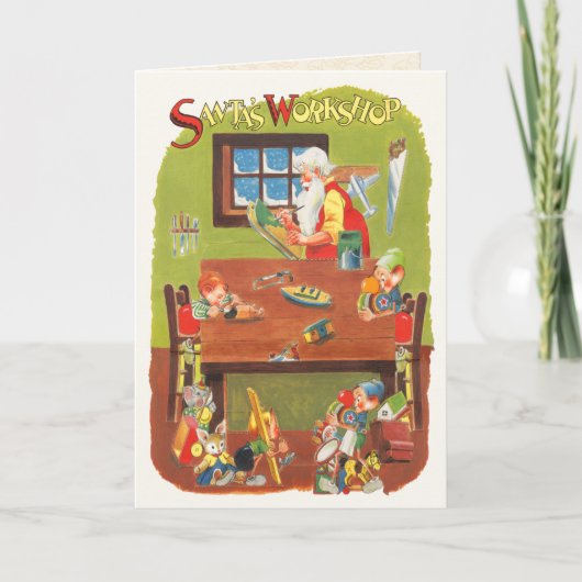 Carte de l'atelier de Père Noël (Devant)
