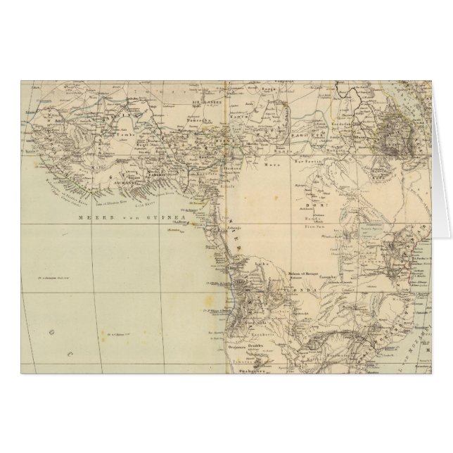 Carte de l'Atlas africain montrant les colonies (Devant horizontal)
