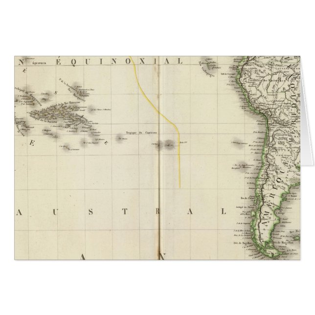Carte de l'Atlas de l'océan Pacifique (Devant horizontal)