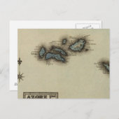 Carte de l'Atlas des îles Azore (Devant / Derrière)