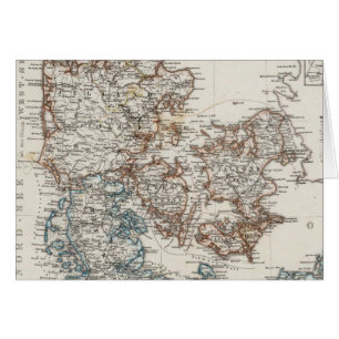 Carte de l'Atlas du Danemark avec 5 cartes d'entr
