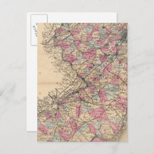 Carte de l'Atlas du New Jersey (Devant / Derrière)