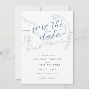 Carte de l'auberge Dusty Blue Minimal