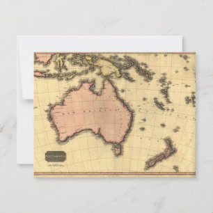 Carte de l'Australasie 1818 - Australie, Nouvelle-