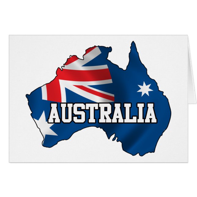 Carte de l'Australie (Devant horizontal)