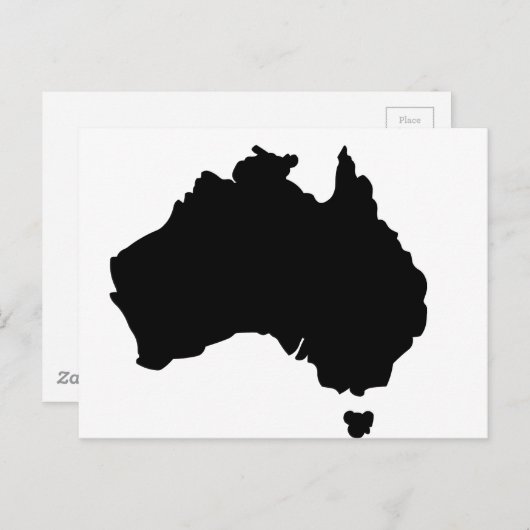Carte de l'Australie (Devant / Derrière)