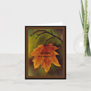Carte De l'automne au printemps