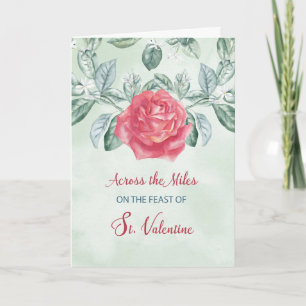 Carte De l'autre côté des Miles sur Valentines Day Rose