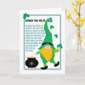 Carte De l'autre côté du Miles St Patrick's Leprechaun C (Fleur jaune)