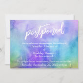 Carte de lavage Mariage Pastel Watercolor reportée (Devant)