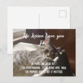 Carte de leçon personnelle Stop Overthinking Life (Devant / Derrière)