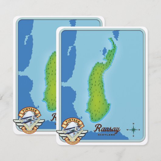 Carte de l'Ecosse (Devant / Derrière)