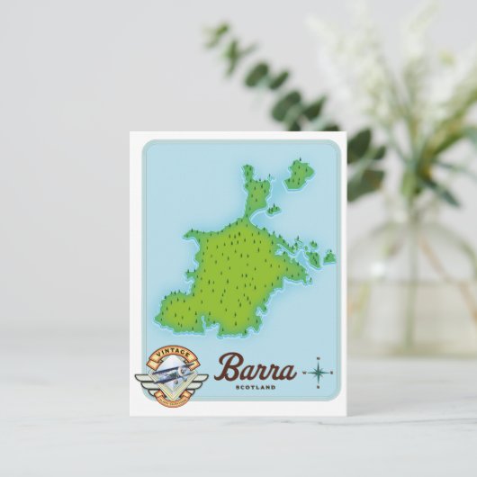 Carte de l'Ecosse de Barra (Debout devant)