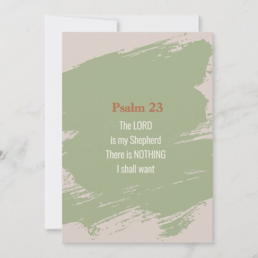 Carte de l'Écriture du Psaume 23 – Imprimer ou Tél (Devant)