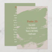 Carte de l'Écriture du Psaume 23 – Imprimer ou Tél (Devant / Derrière)