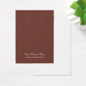 Carte de lecture Brown simple personnalisée (Bureau)
